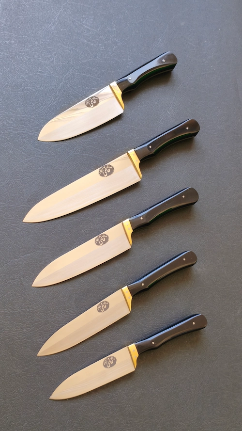 چاقو استیل دسته پلکسی