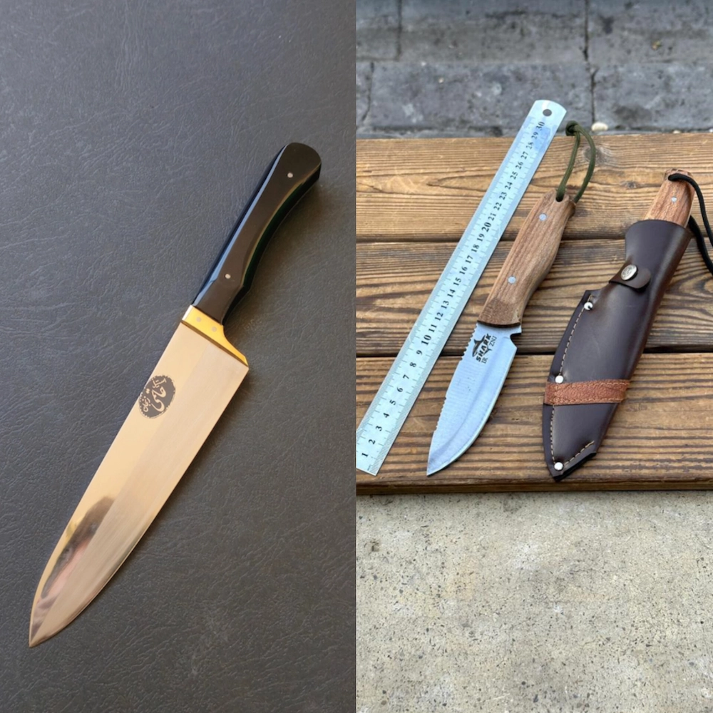 مقایسه چاقو آشپزخانه و طبیعتگردی 